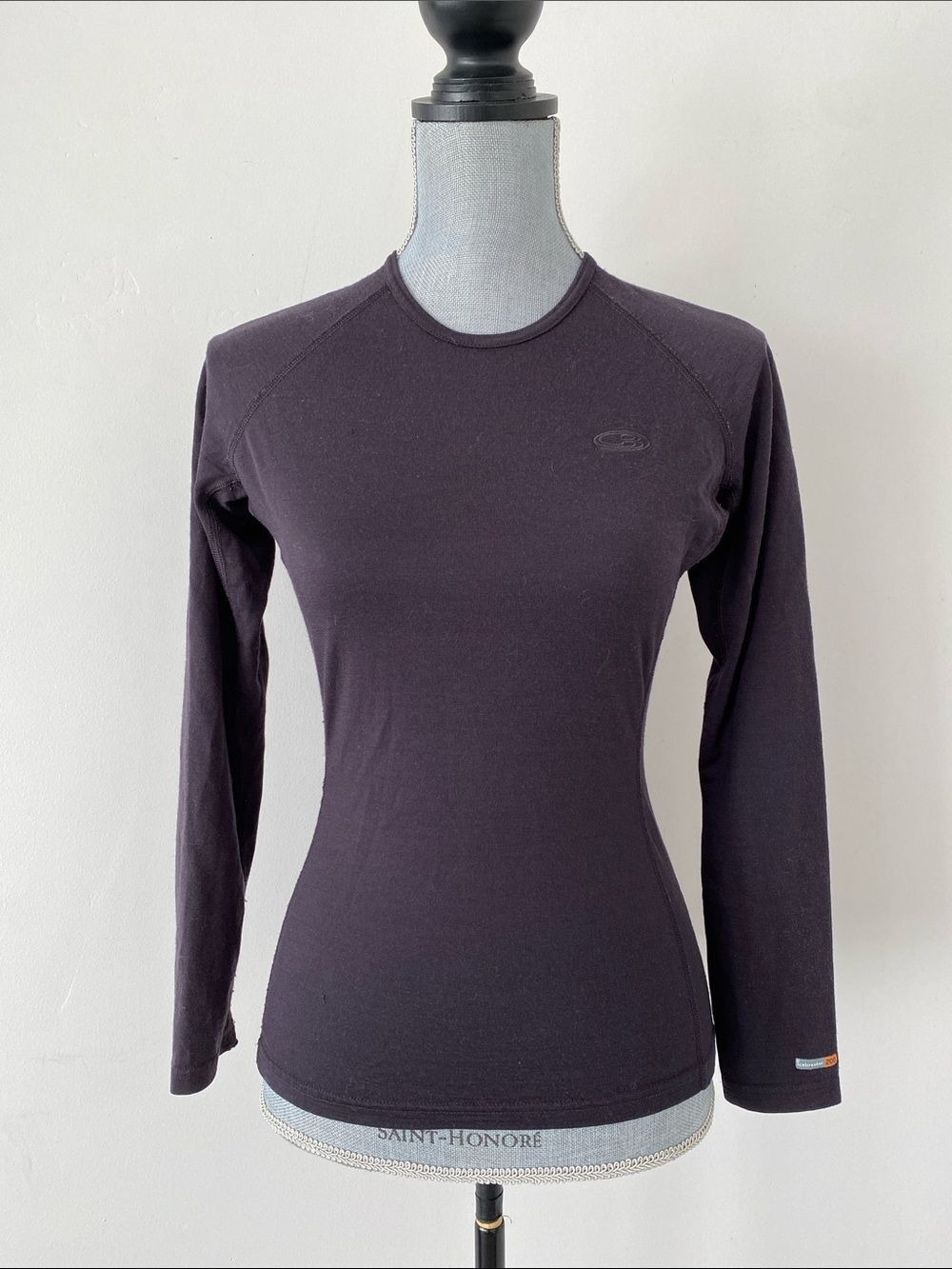 Icebreaker Body Fit 200 Long-Sleeve Crewneck Base Layer S Deep Plum Merino Wool